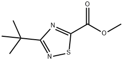 1,2,4-Thiadiazole-5-carboxylic acid, 3-(1,1-dimethylethyl)-, methyl ester Struktur