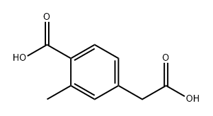 Benzeneacetic acid, 4-carboxy-3-methyl-,861323-57-1,结构式