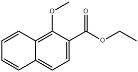 2-Naphthalenecarboxylic acid, 1-methoxy-, ethyl ester Structure