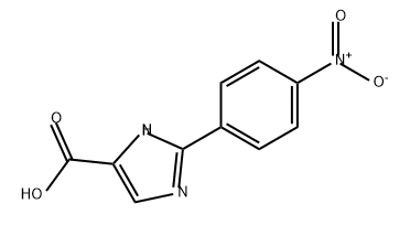 1H-Imidazole-5-carboxylic acid, 2-(4-nitrophenyl)- Struktur