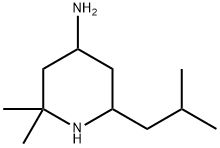 2,2-dimethyl-6-(2-methylpropyl)piperidin-4-amine Struktur