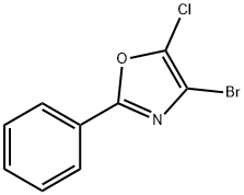 4-BROMO-5-CHLORO-2-PHENYLOXAZOLE, 861440-64-4, 结构式