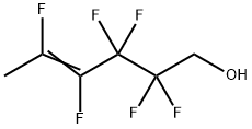 4-Hexen-1-ol, 2,2,3,3,4,5-hexafluoro- Struktur
