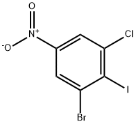 Benzene, 1-bromo-3-chloro-2-iodo-5-nitro- Structure
