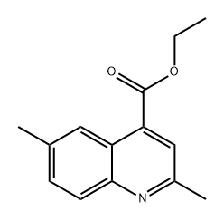 4-Quinolinecarboxylic acid, 2,6-dimethyl-, ethyl ester 结构式