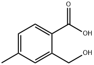 2-Hydroxymethyl-4-methylbenzoic acid 化学構造式