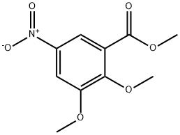 2,3-二甲氧基-5-硝基苯甲酸甲酯, 861556-24-3, 结构式