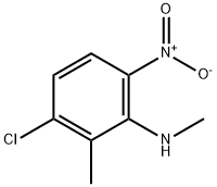 Benzenamine, 3-chloro-N,2-dimethyl-6-nitro- Struktur