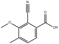 Benzoic acid, 2-cyano-3-methoxy-4-methyl- Struktur