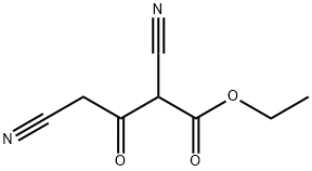 Butanoic acid, 2,4-dicyano-3-oxo-, ethyl ester Structure