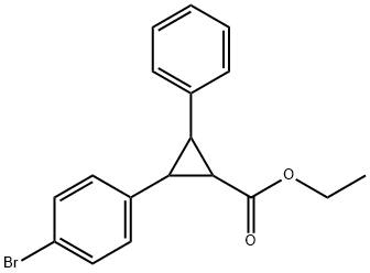 Ethyl 2-(4-bromophenyl)-3-phenylcyclopropanecarboxylate Structure