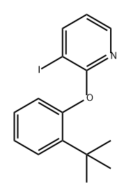 Pyridine, 2-[2-(1,1-dimethylethyl)phenoxy]-3-iodo-,861674-06-8,结构式