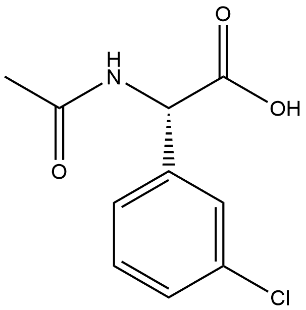 N-AC-S-3-氯苯甘氨酸 结构式