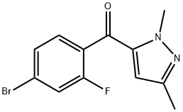 Methanone, (4-bromo-2-fluorophenyl)(1,3-dimethyl-1H-pyrazol-5-yl)-|