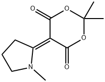 1,3-Dioxane-4,6-dione, 2,2-dimethyl-5-(1-methyl-2-pyrrolidinylidene)- Struktur