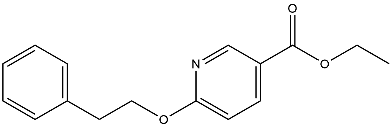 Ethyl 6-(2-phenylethoxy)-3-pyridinecarboxylate Structure