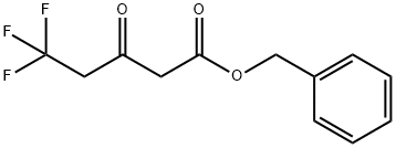 Pentanoic acid, 5,5,5-trifluoro-3-oxo-, phenylmethyl ester Struktur