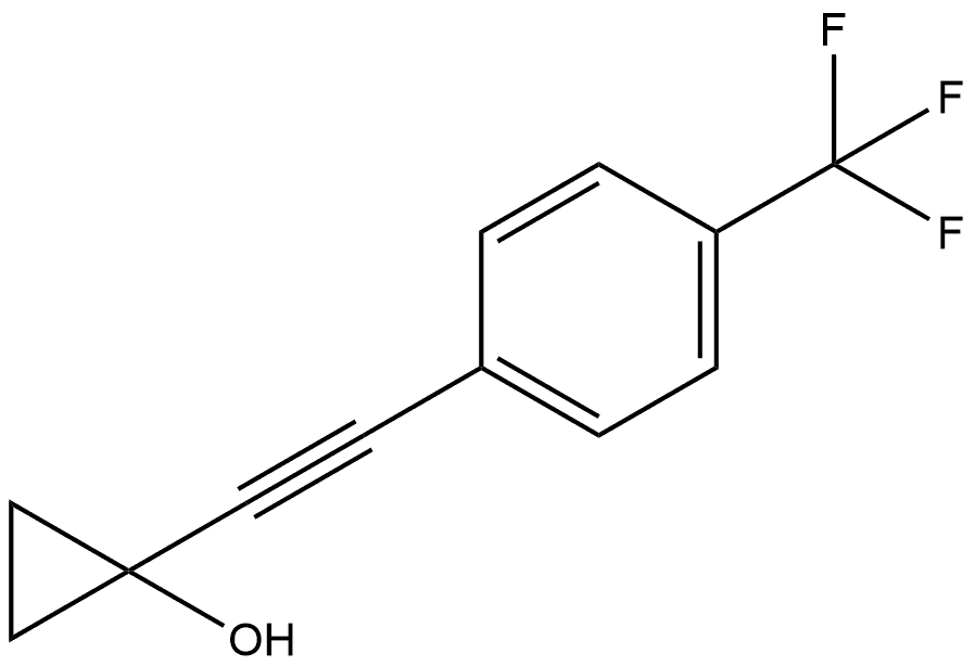 1-[2-[4-(Trifluoromethyl)phenyl]ethynyl]cyclopropanol 结构式