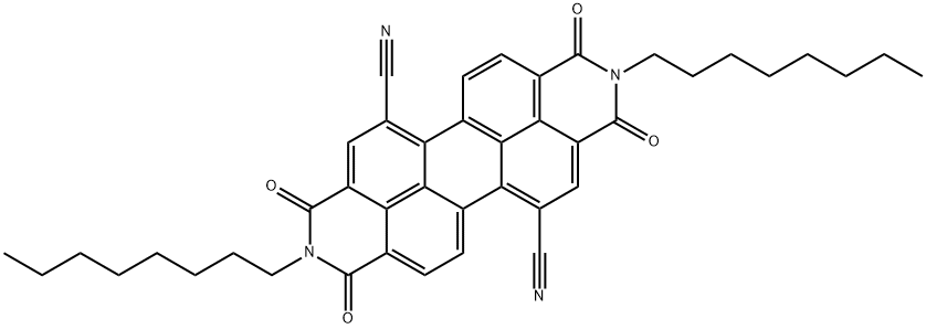 2,9-Dioctyl-1,3,8,10-tetraoxo-1,2,3,8,9,10-hexahydroanthra[2,1,9-def:6,5,10-d'e'f']diisoquinoline-5,12-dicarbonitrile|2,9-DIOCTYL-1,3,8,10-TETRAOXO-1,2,3,8,9,10-HEXAHYDROANTHRA[2,1,9-DEF:6,5,10-D'E'F']DIISOQUINOLINE-5,