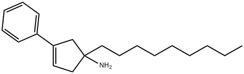 1-Nonyl-3-phenylcyclopent-3-enamine Structure