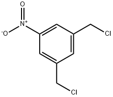 Benzene, 1,3-bis(chloromethyl)-5-nitro- 化学構造式