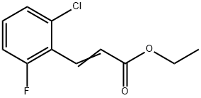 2-Propenoic acid, 3-(2-chloro-6-fluorophenyl)-, ethyl ester Structure