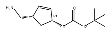 862700-34-3 Carbamic acid, [(1R,4S)-4-(aminomethyl)-2-cyclopenten-1-yl]-, 1,1-dimethylethyl ester, rel- (9CI)