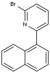 Pyridine, 2-bromo-6-(1-naphthalenyl)- Structure