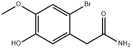 Benzeneacetamide, 2-bromo-5-hydroxy-4-methoxy-,862794-28-3,结构式