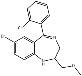 N-desmethylmetaclazepam Structure