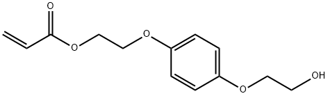 2-[4-(2-羟基乙氧基)苯氧基]丙-2-烯酸乙酯,86306-15-2,结构式