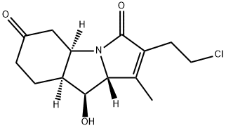 3H-Pyrrolo[1,2-a]indole-3,6(5H)-dione, 2-(2-chloroethyl)-4a,7,8,8a,9,9a-hexahydro-9-hydroxy-1-methyl-, (4aR,8aS,9S,9aR)-|化合物 T34494