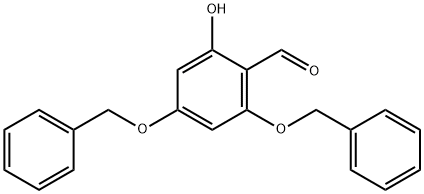 Benzaldehyde, 2-hydroxy-4,6-bis(phenylmethoxy)- Structure