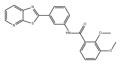 Benzamide, 2,3-dimethoxy-N-(3-thiazolo[5,4-b]pyridin-2-ylphenyl)- Struktur