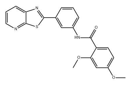 Benzamide, 2,4-dimethoxy-N-(3-thiazolo[5,4-b]pyridin-2-ylphenyl)-|2,4-二甲氧基-N-(3-噻唑并[5,4-B]吡啶-2-基苯基)苯甲酰胺