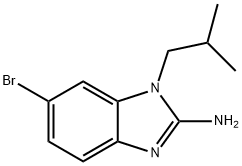 1H-Benzimidazol-2-amine, 6-bromo-1-(2-methylpropyl)- Structure