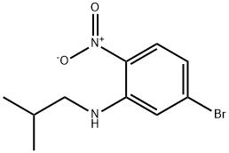 5-bromo-N-isobutyl-2-nitroaniline 化学構造式