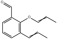 3-(prop-1-en-1-yl)-2-(prop-1-en-1-yloxy)benzaldehyde,863659-48-7,结构式