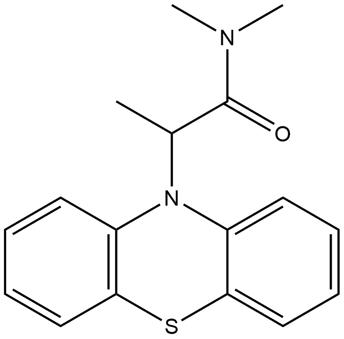 N,N,α-Trimethyl-10H-phenothiazine-10-acetamide Structure