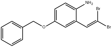 Benzenamine, 2-(2,2-dibromoethenyl)-4-(phenylmethoxy)-