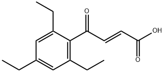 2-Butenoic acid, 4-oxo-4-(2,4,6-triethylphenyl)-, (2E)- 化学構造式