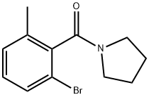 (2-Bromo-6-methylphenyl)-pyrrolidin-1-ylmethanone Structure