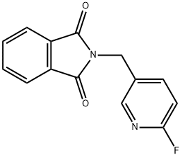 2-((6-氟吡啶-3-基)甲基)异吲哚啉-1,3-二酮, 864061-60-9, 结构式