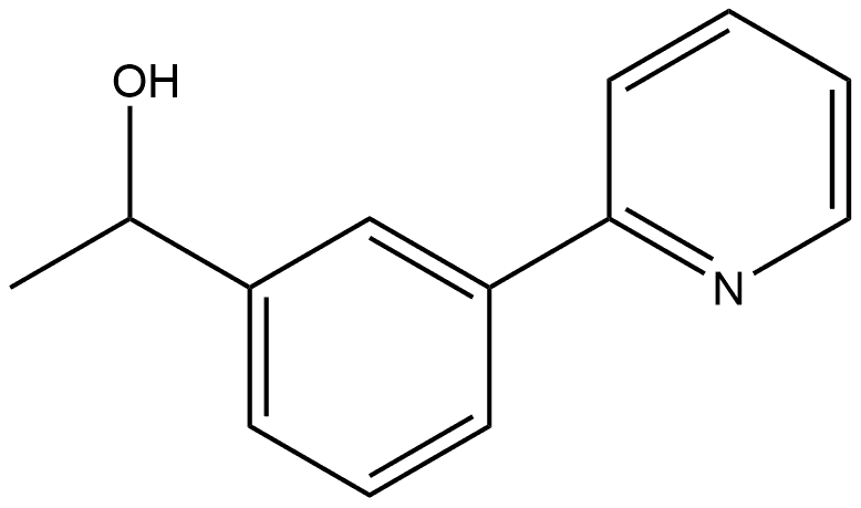 α-Methyl-3-(2-pyridinyl)benzenemethanol Structure