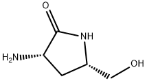 2-Pyrrolidinone, 3-amino-5-(hydroxymethyl)-, (3S,5S)- Struktur