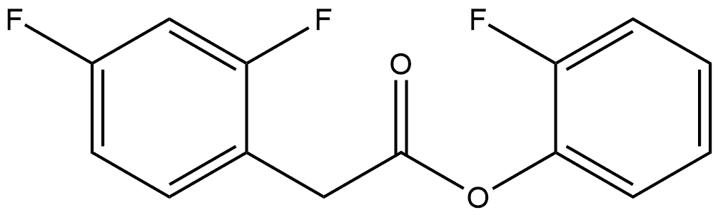 2-Fluorophenyl 2,4-difluorobenzeneacetate Structure