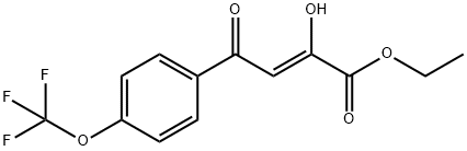 2-Butenoic acid, 2-hydroxy-4-oxo-4-[4-(trifluoromethoxy)phenyl]-, ethyl ester, (2Z)-,864427-05-4,结构式