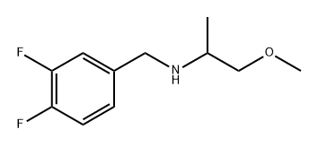 n-(3,4-Difluorobenzyl)-1-methoxypropan-2-amine Structure