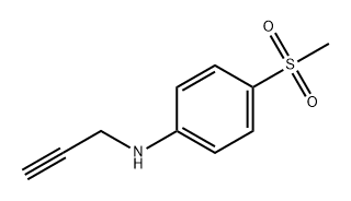 4-(甲基磺酰基)-N-2-丙炔-1-基苯胺 结构式