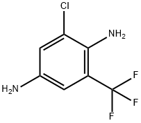 1,4-Benzenediamine, 2-chloro-6-(trifluoromethyl)- 化学構造式